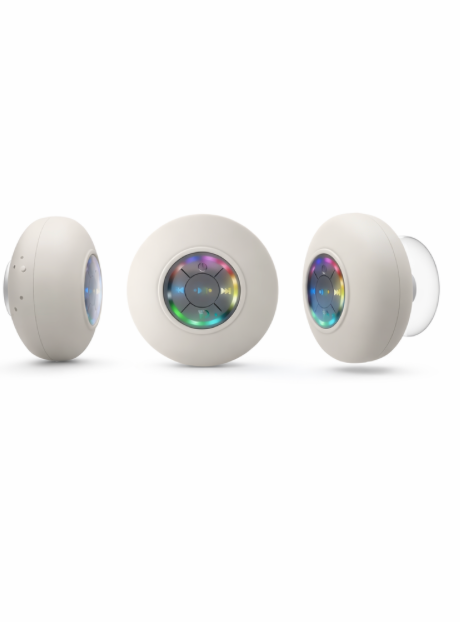 COMOÉST Waterproof Bluetooth Wireless Bathroom Speaker- white