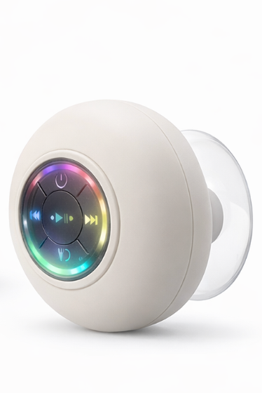 COMOÉST Waterproof Bluetooth Wireless Bathroom Speaker- white