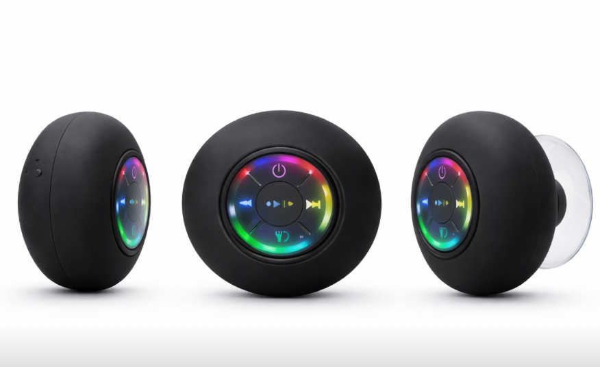 COMOÉST Waterproof Bluetooth Wireless Bathroom Speaker- black